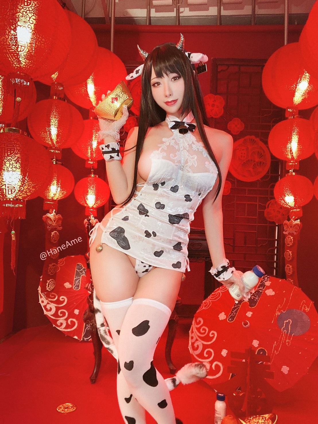 NO.138 雨波_HaneAme - Original Cow 小奶牛旗袍(13)